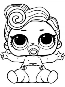 Baby LOL Surprise coloring page 9 - Free printable