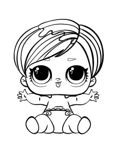 Baby LOL Surprise coloring page 30 - Free printable