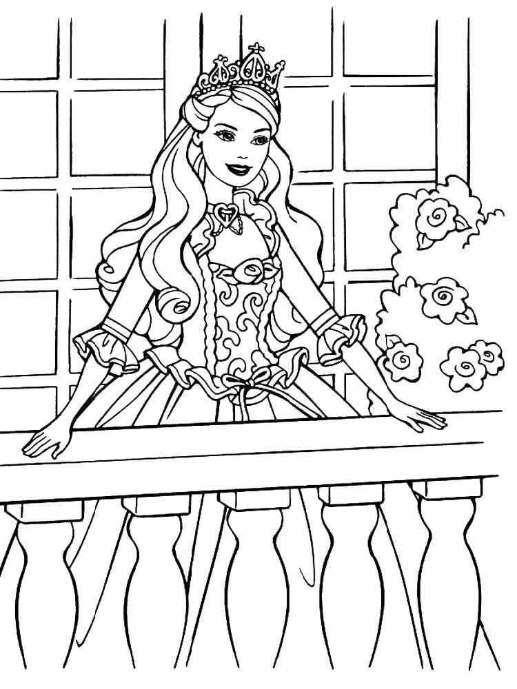 Barbie Princess coloring pages