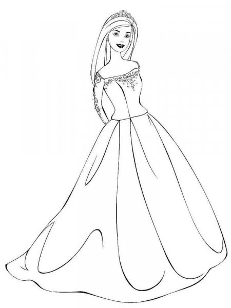 Barbie Princess coloring pages