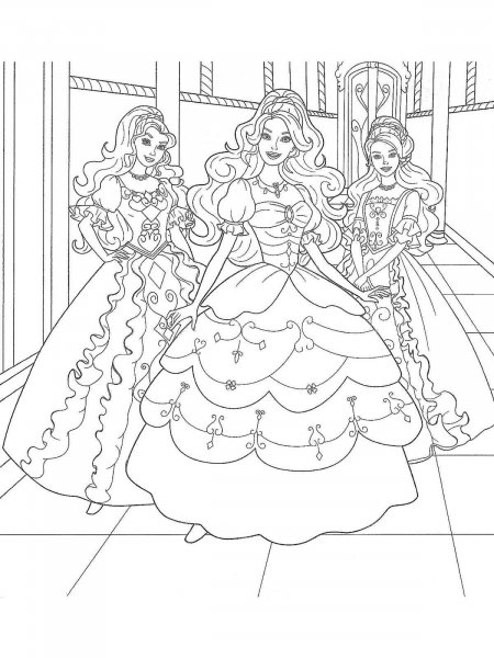 Barbie Princess coloring pages