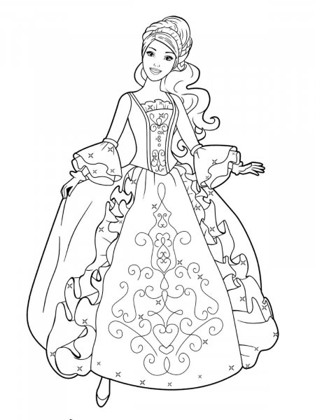 Barbie Princess coloring pages