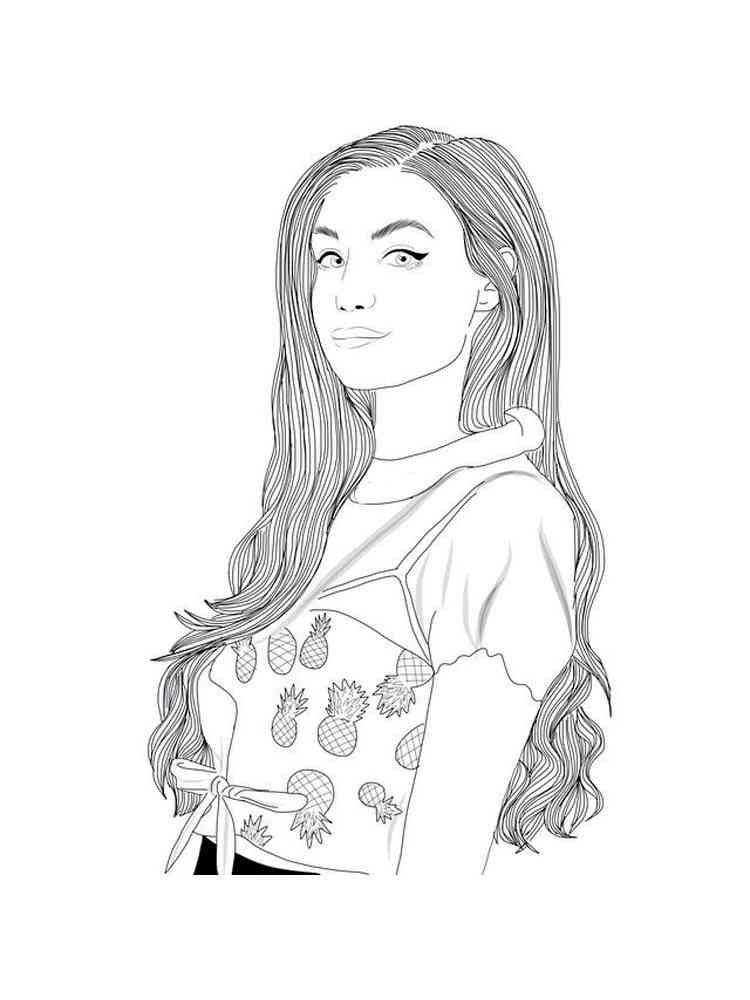 Pretty Teen Girl Coloring Page