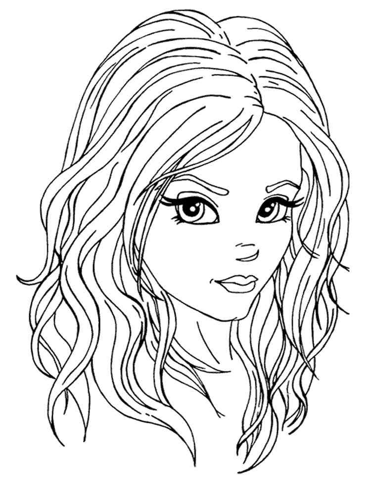 printable coloring pages girl body