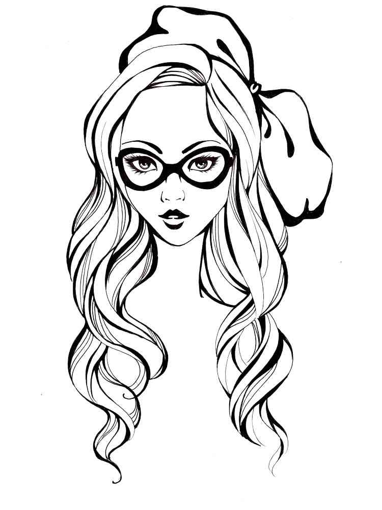 Beautiful Girl coloring pages. Download and print ...