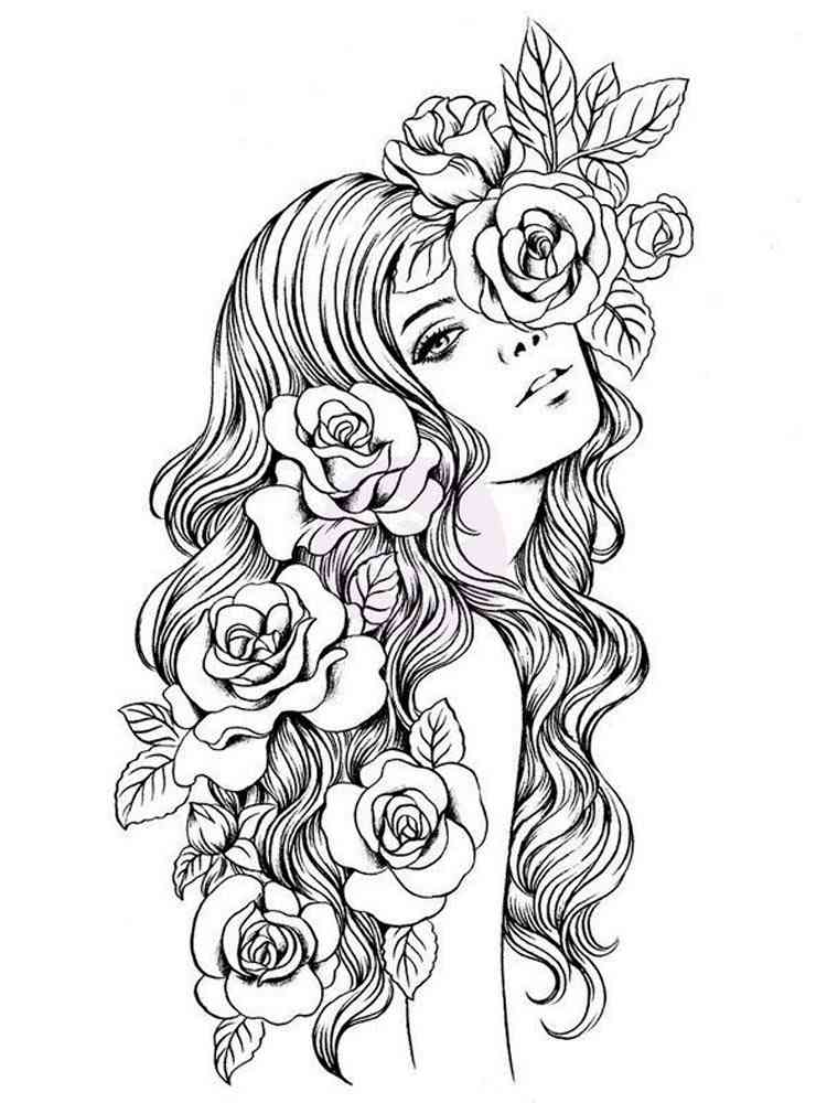 Beautiful Girls Coloring Sheets Coloring Pages