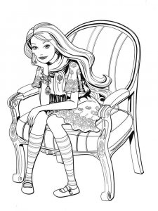 Beautiful Girl coloring page 12 - Free printable