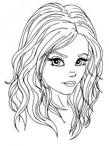 Beautiful Girl coloring page 13 - Free printable
