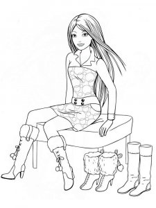 Beautiful Girl coloring page 15 - Free printable