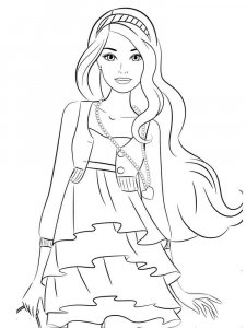 Beautiful Girl coloring page 16 - Free printable