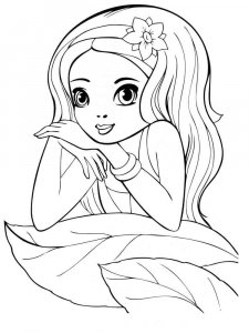 Beautiful Girl coloring page 8 - Free printable