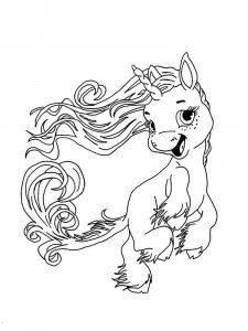 Cute Unicorn coloring page 29 - Free printable