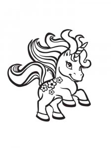 Cute Unicorn coloring page 30 - Free printable
