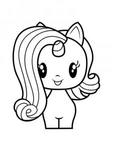 Cute Unicorn coloring page 31 - Free printable