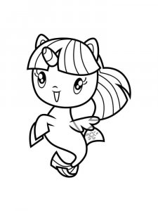 Cute Unicorn coloring page 42 - Free printable