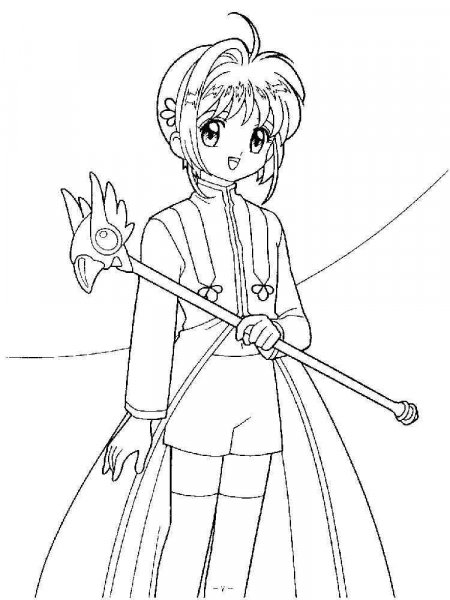 Cardcaptors coloring pages