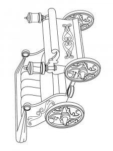 Carriage coloring page 10 - Free printable