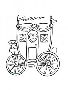 Carriage coloring page 2 - Free printable