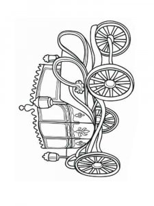 Carriage coloring page 3 - Free printable