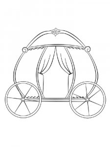 Carriage coloring page 4 - Free printable