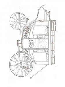 Carriage coloring page 8 - Free printable