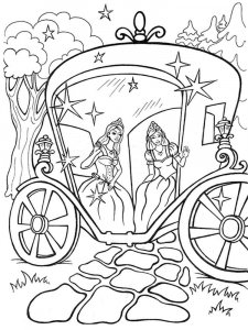 Carriage coloring page 22 - Free printable