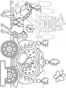 Carriage coloring page 25 - Free printable