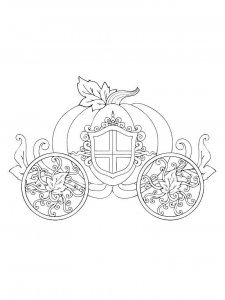 Carriage coloring page 28 - Free printable