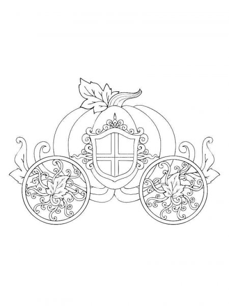 Carriage coloring pages