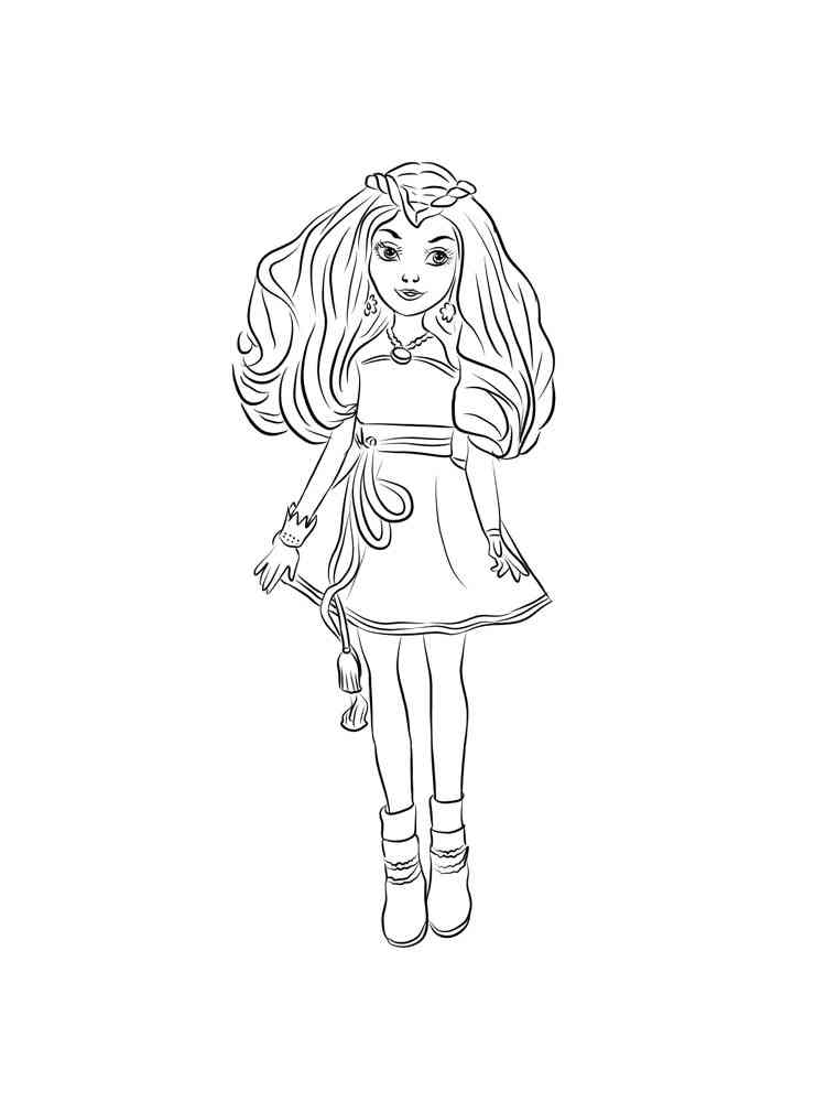 descendants coloring pages download and print descendants coloring pages