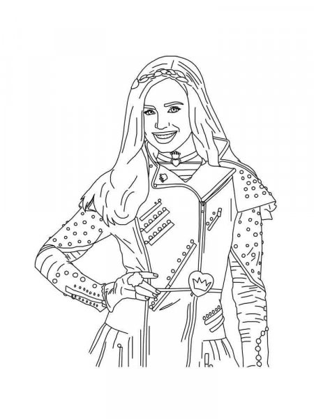 Descendants coloring pages