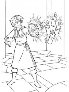 Coloring page young wizard Mateo