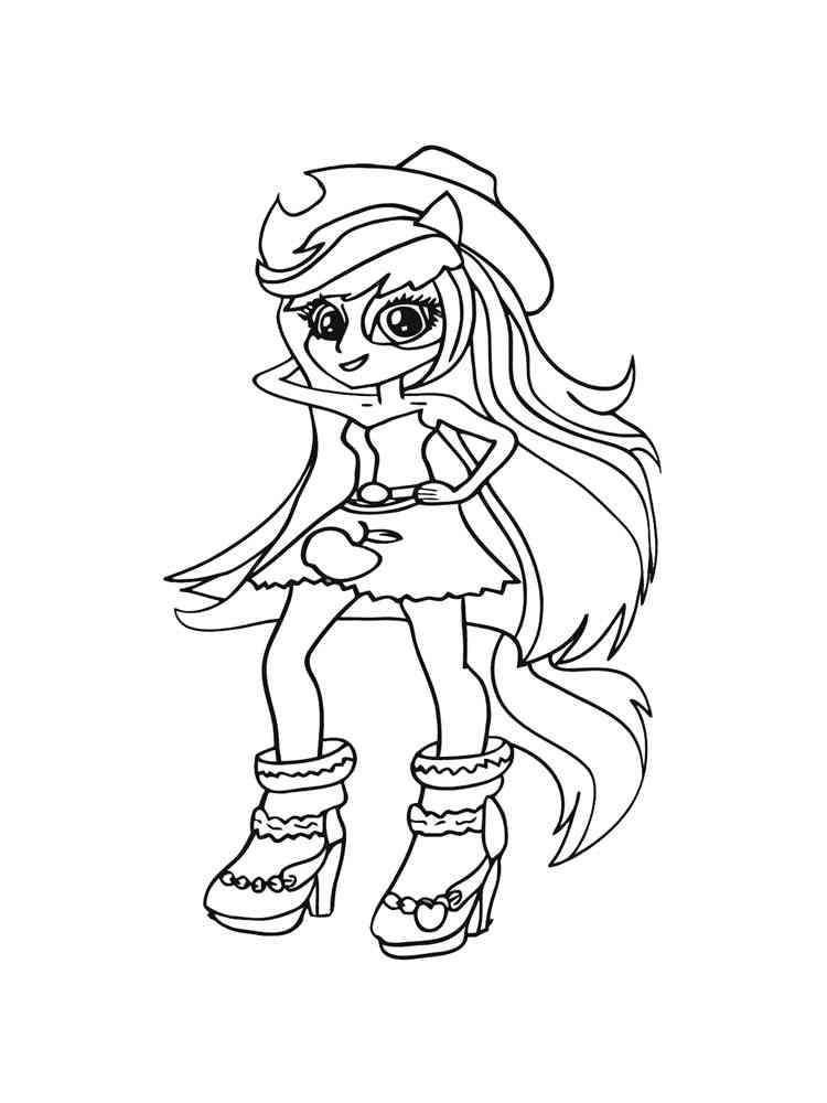 Free Equestria Girls Rainbow Rocks coloring pages. Download and print