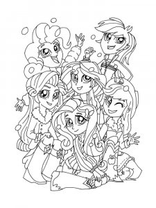 Equestria Girls Rainbow Rocks coloring page 3 - Free printable