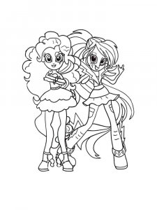 Equestria Girls Rainbow Rocks coloring page 4 - Free printable