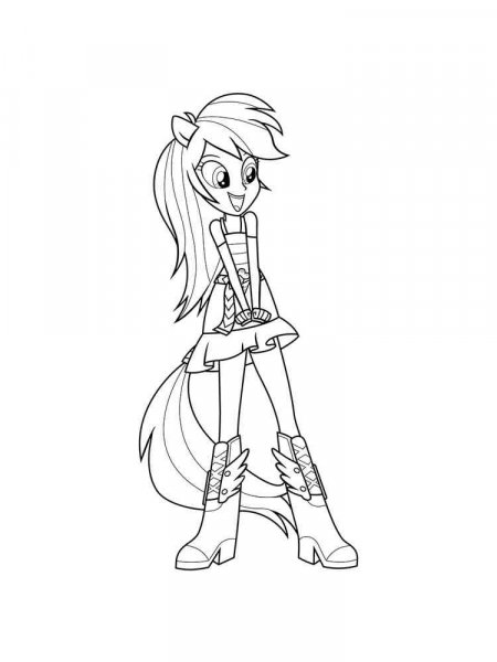 Equestria Girls Rainbow Rocks coloring pages