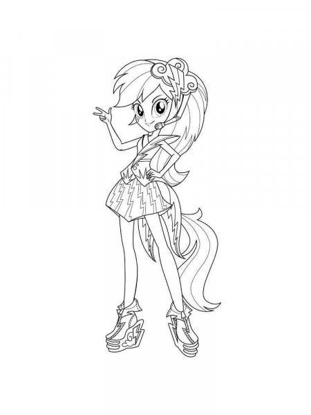 Equestria Girls Rainbow Rocks coloring pages