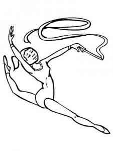Gymnastics coloring page 13 - Free printable