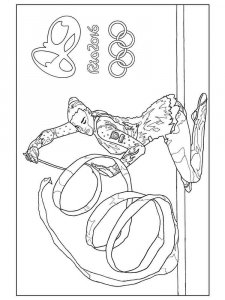 Gymnastics coloring page 15 - Free printable