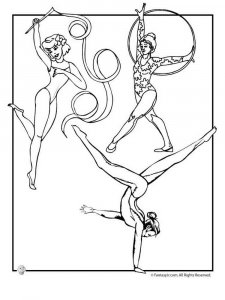Gymnastics coloring page 26 - Free printable