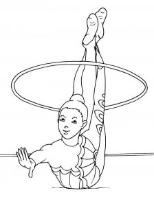 Gymnastics coloring page 44 - Free printable