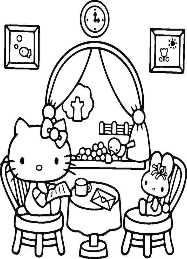 Download Hello Kitty coloring pages. Download and print Hello Kitty ...