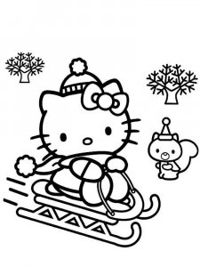 Hello Kitty coloring page 2 - Free printable