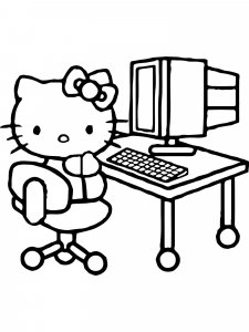 Hello Kitty coloring page 37 - Free printable