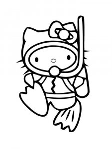 Hello Kitty coloring page 4 - Free printable