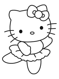 Hello Kitty coloring page 45 - Free printable