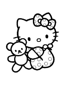 Hello Kitty coloring page 9 - Free printable
