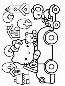 Hello Kitty coloring page 72 - Free printable