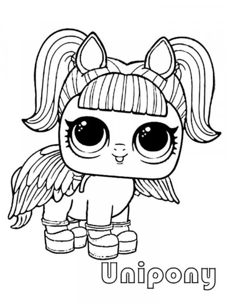 Lol Unicorn coloring pages