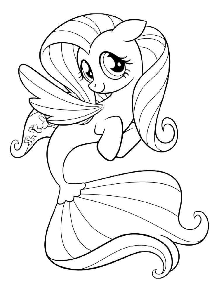 My Little Pony Mermaid coloring pages. Download and print ...